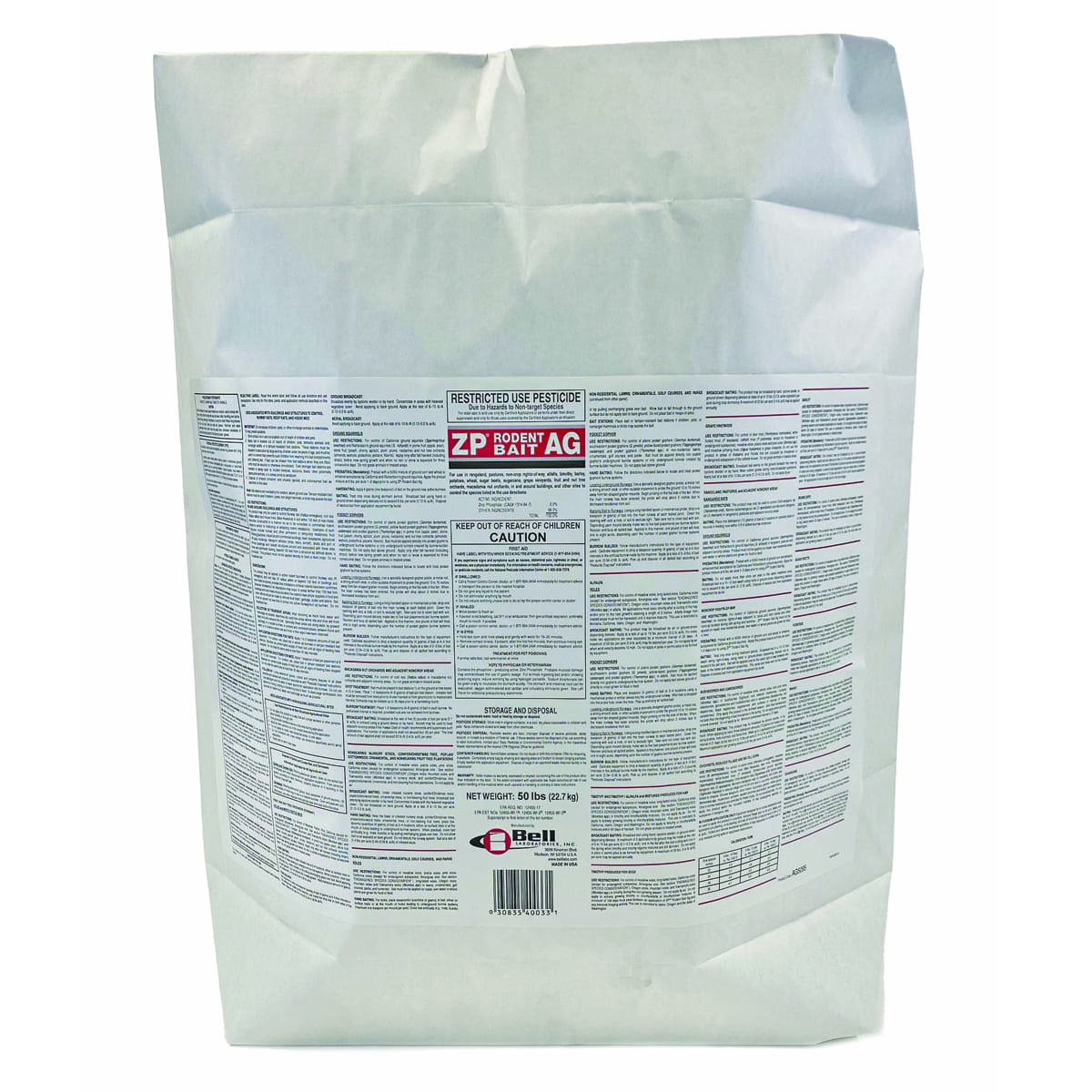 ZP Rodent Bait AG (50lb) | Target Specialty Products US