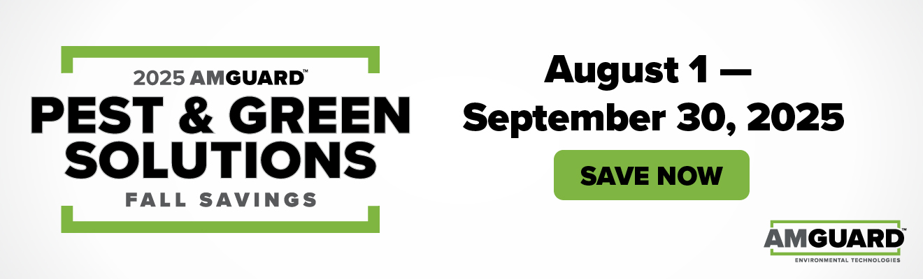 2025 Amguard Pest and Green Solutions Fall Savings Aug 1 - Sept 30 2025 Save Now