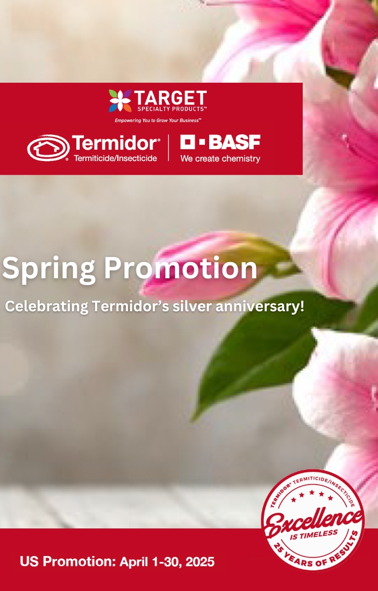 Termidor BASF Spring Promotion April 1-30 2025 Celebrating Termidor's silver anniversary!
