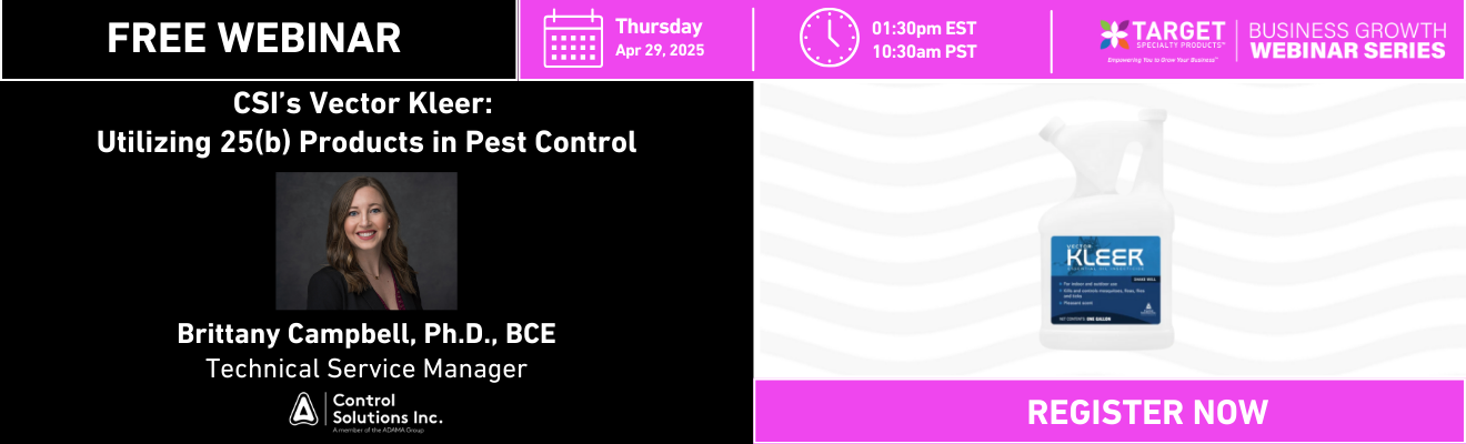 CSI’s Vector Kleer: Utilizing 25(b) Products in Pest Control