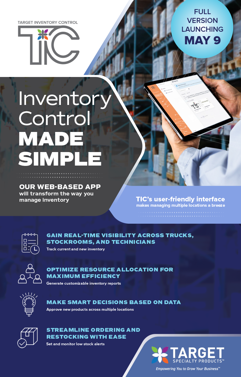 Inventory control made simple with TIC (Target Inventory Control). Our Web-Based App will transform the Way You Manage Inventory. TIC's user-friendly interface makes managing multiple locations a breeze.