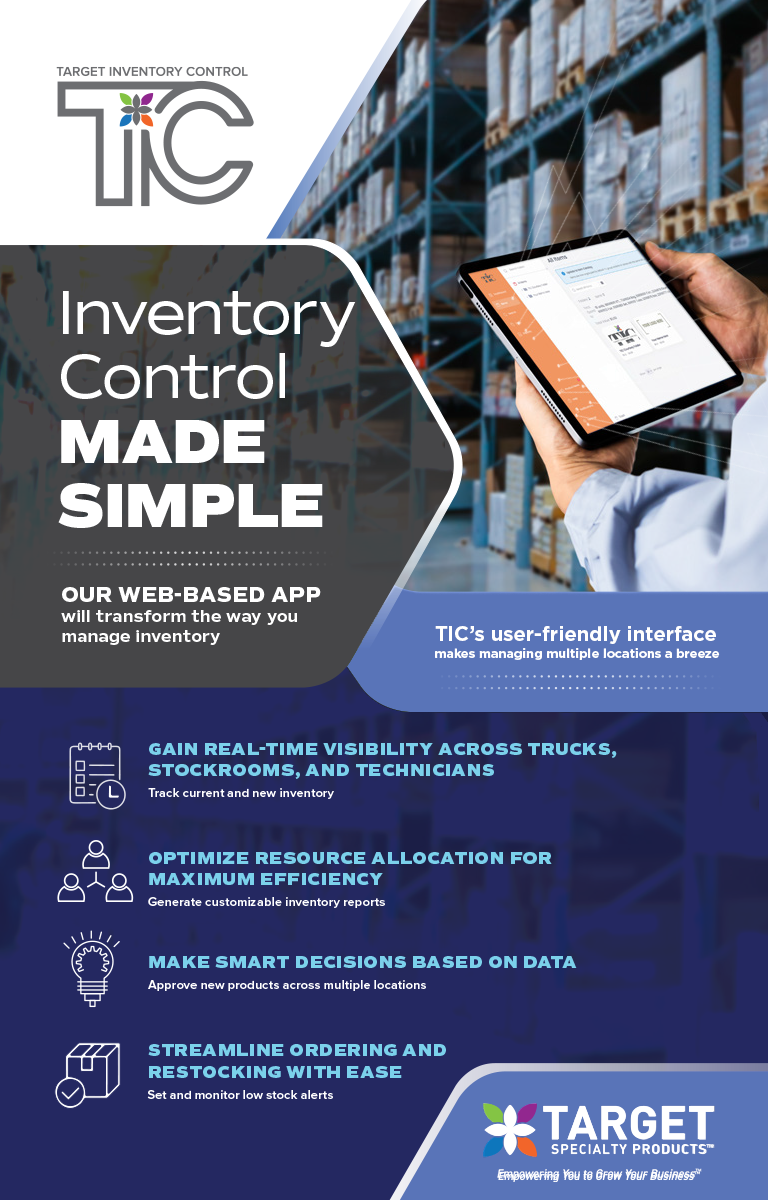 Inventory control made simple with TIC (Target Inventory Control). Our Web-Based App will transform the Way You Manage Inventory. TIC's user-friendly interface makes managing multiple locations a breeze.