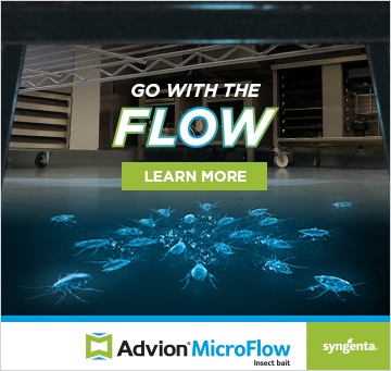 Go with the flow. Learn More with Advion Microflow Insect Bait