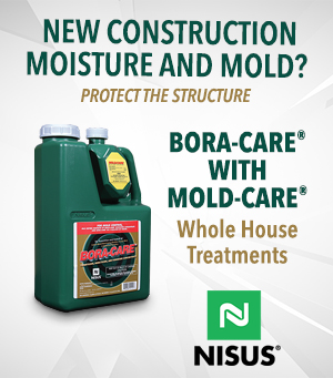 New construction moisture and mold? Protect the structure with Bora-Care with Mold-Care Whole House Treatments from Nisus.