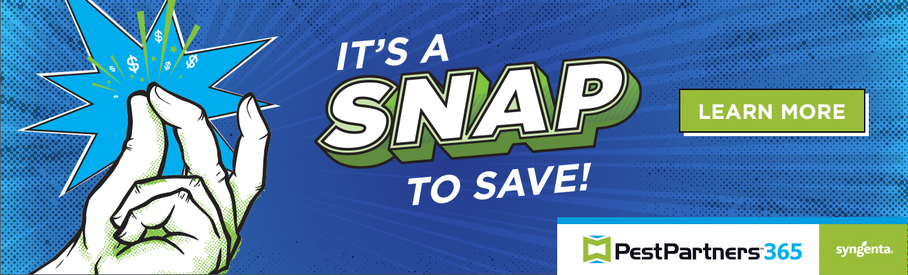 It's a snap to save - PestPartners 365 from Syngenta - Learn More