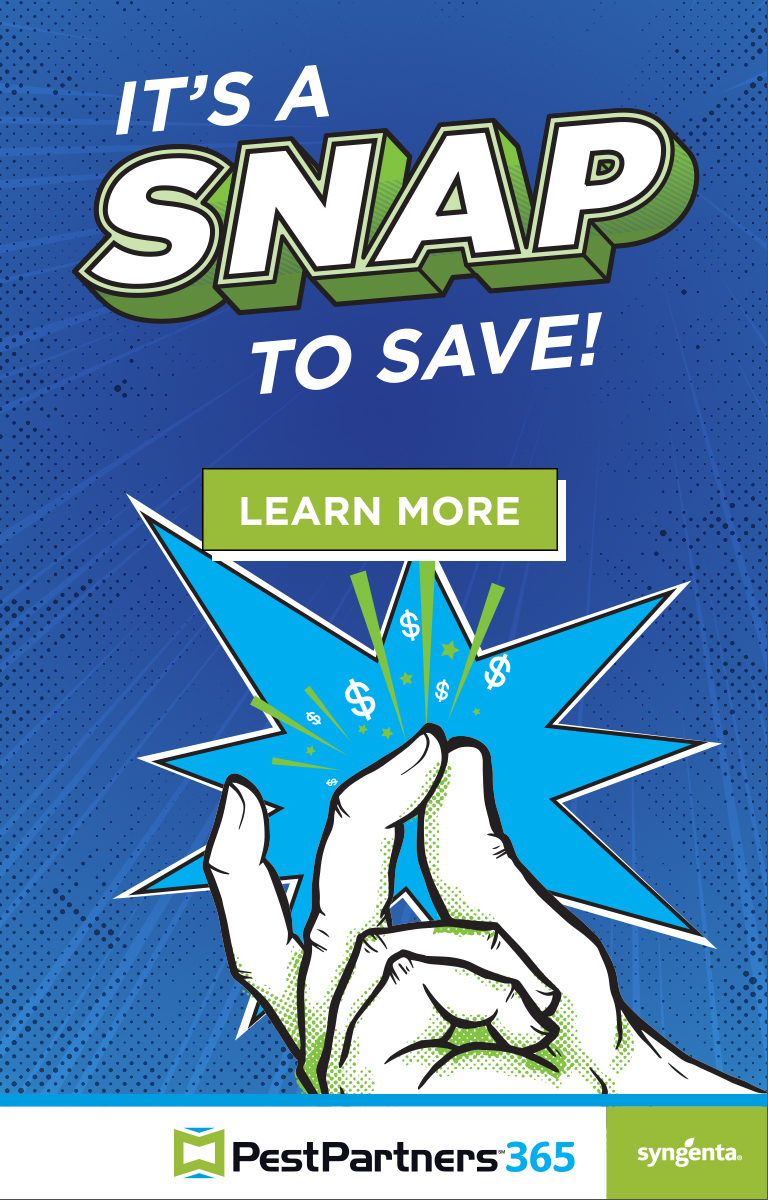 It's a snap to save - PestPartners 365 from Syngenta - Learn More